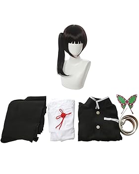 Amazon.co.jp: 神併良品 栗花落カナヲ コスプレ ウィッグ付き 花
